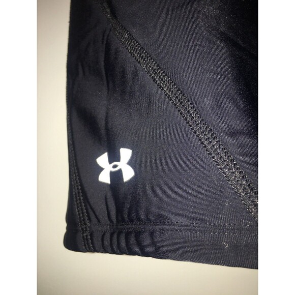 Under Armour Heat Gear Women's Fast Pitch Slider Shorts Baseball Size L Black - Picture 2 of 8